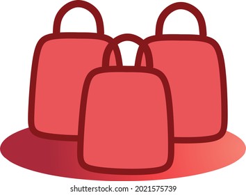 Shopping bag icon symbol for your business.