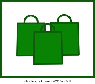 Shopping bag icon symbol for your business.