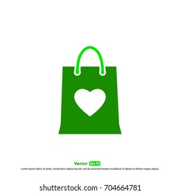 Shopping bag icon template