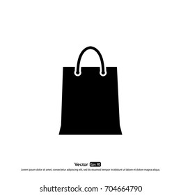 Shopping bag icon template