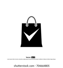 Shopping bag icon template