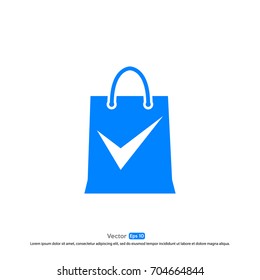Shopping bag icon template