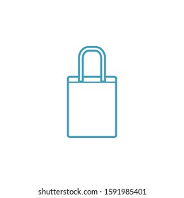 Shopping bag icon template. Vector illustration 