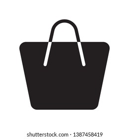 Shopping bag icon in trendy flat style design. Vector graphic illustration. Suitable for website design, logo, app, and ui. Vector file. Pixel perfect. EPS 10.