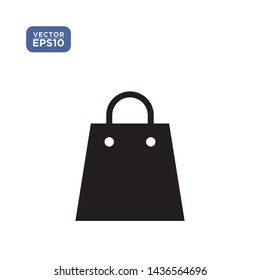 Shopping bag icon in trendy vector illustration template