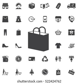 shopping bag icon. Universal Shop set of icons for web and mobile