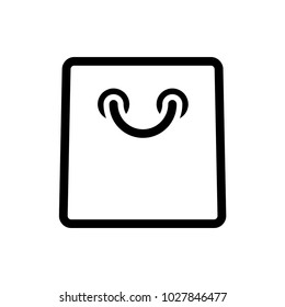 shopping bag icon vector