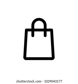 shopping bag icon vector