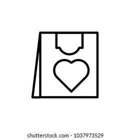 Shopping bag icon vector