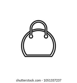 Shopping bag icon. Bag vector icon