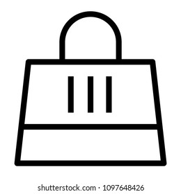 shopping bag icon vector