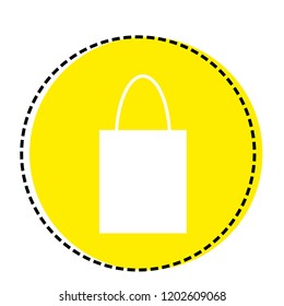 shopping bag icon vector