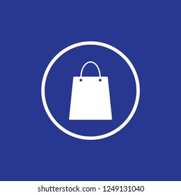 Shopping bag icon vector