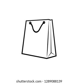 Shopping bag icon vector
