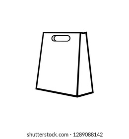 Shopping bag icon vector