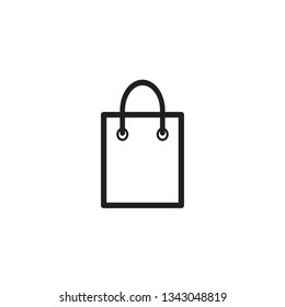 shopping bag icon vector