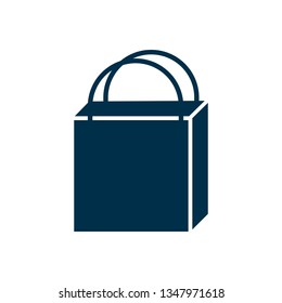 Shopping bag icon - vector