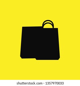 shopping bag icon vector