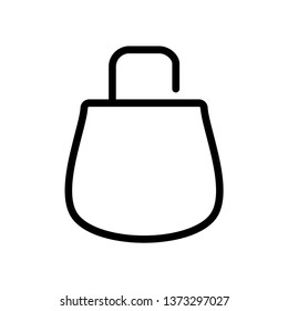 shopping bag icon vector