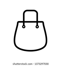 shopping bag icon vector
