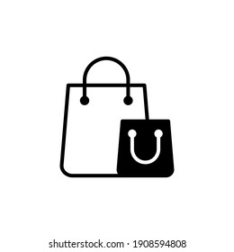 Shopping bag icon vector. shopping icon vector