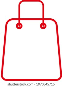 Shopping bag icon vector. shopping icon vector