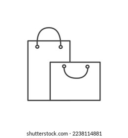 Vector de icono de la bolsa de compras. vector de icono de compra.