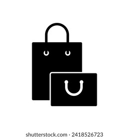 Vector de icono de la bolsa de compras. vector de icono de compra