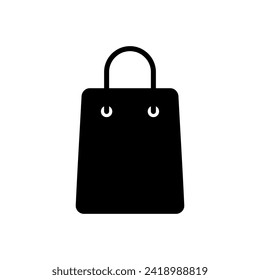 Vector de icono de la bolsa de compras. vector de icono de compra