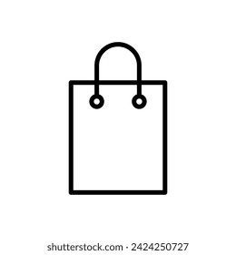 Shopping bag icon vector. shopping icon vector