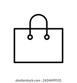 Shopping bag icon vector. shopping icon vector