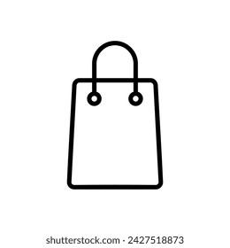 Shopping bag icon vector. shopping icon vector