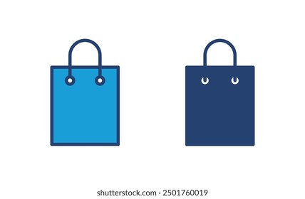 Shopping bag icon vector. shopping icon vector