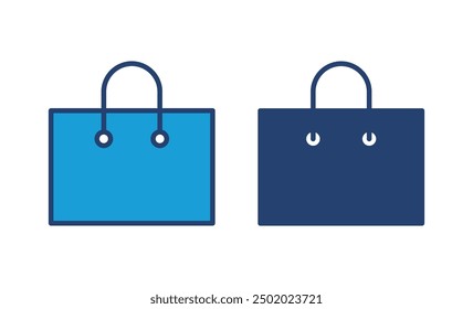 Shopping bag icon vector. shopping icon vector