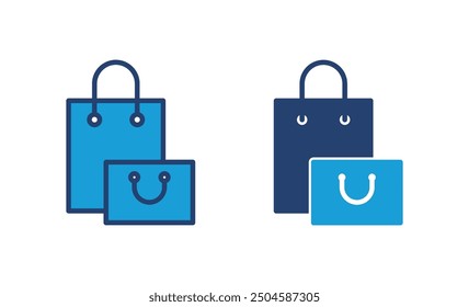 Shopping bag icon vector. shopping icon vector