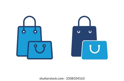 Shopping bag icon vector. shopping icon vector