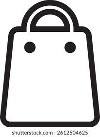 Shopping bag icon vector. shopping icon vector