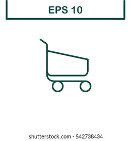 Shopping bag Icon, Vector