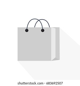 Shopping bag icon, vector