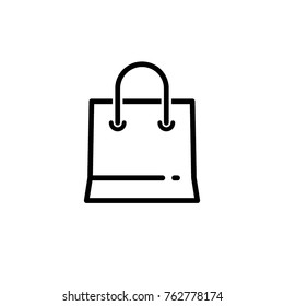 shopping bag icon vector
