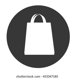 shopping bag icon vector advertising buy market