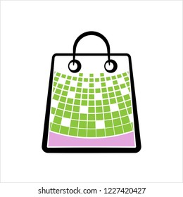 Shopping Bag Icon Vector Art Illustration