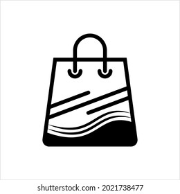 Icono de la bolsa de compras, Ilustración de arte de la bolsa de compras