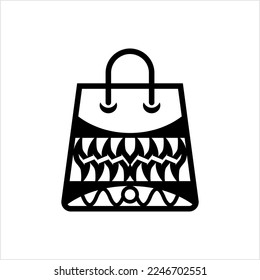 Shopping Bag Icon, Shopping Bag Vector Art Illustration