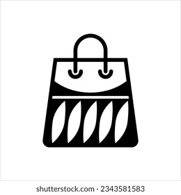 Shopping Bag Icon, Shopping Bag Vector Art Illustration
