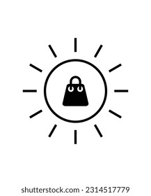 shopping bag icon, vector best flat icon.