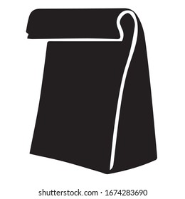 Shopping Bag icon vector black color