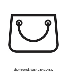Shopping bag icon vector design template
