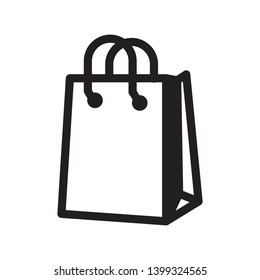 Shopping bag icon vector design template