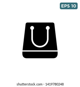 Shopping bag icon vector design template